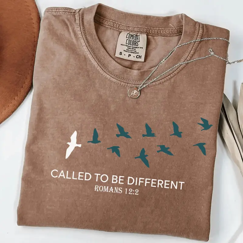 Called To Be Different Romans 12:2 birds Christian tee