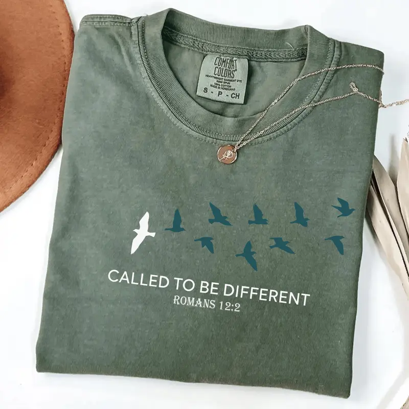 Called To Be Different Romans 12:2 birds Christian tee