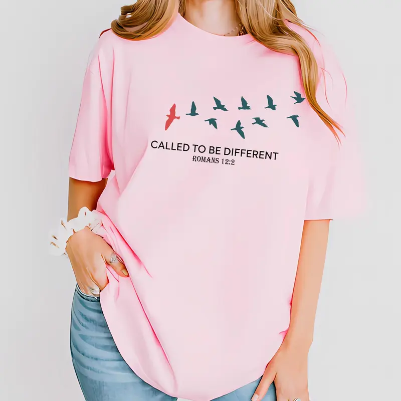 Called To Be Different Romans 12:2 birds Christian tee