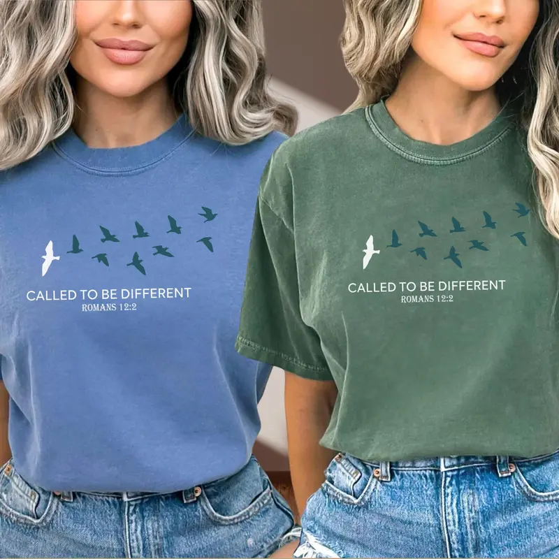 Called To Be Different Romans 12:2 birds Christian tee