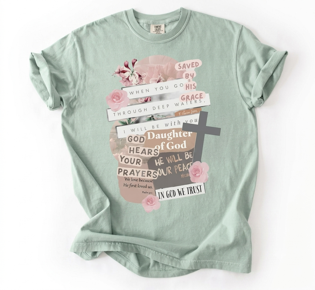 Daughter of God Comfort Colors women's religious tee
