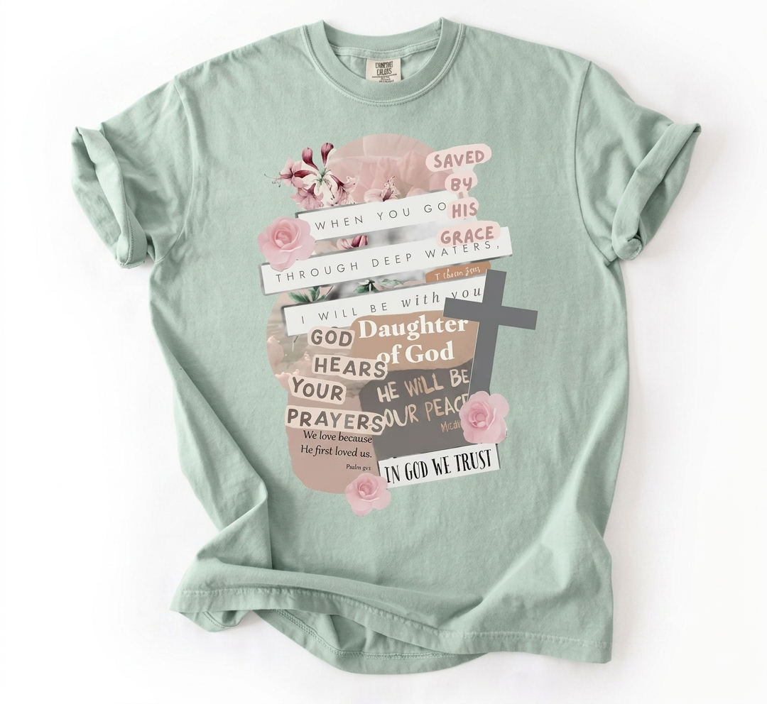 Daughter of God Comfort Colors women's religious tee