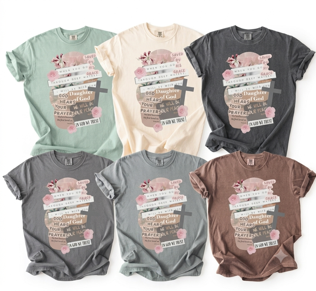 Daughter of God Comfort Colors women's religious tee