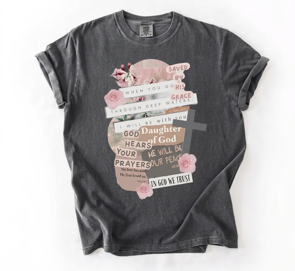 Daughter of God Comfort Colors women's religious tee