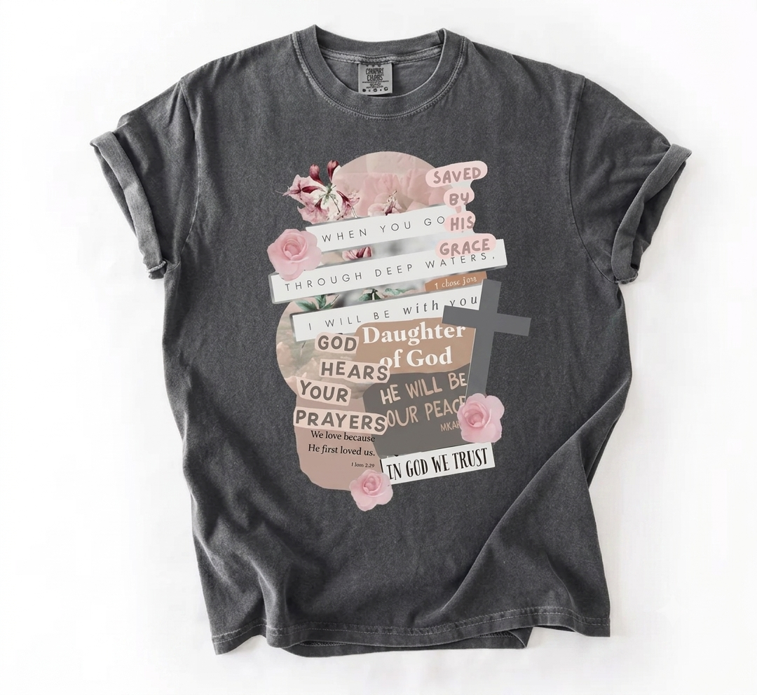 Daughter of God Comfort Colors women's religious tee