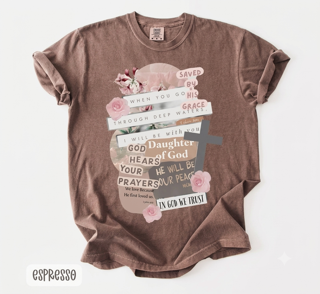 Daughter of God Comfort Colors women's religious tee