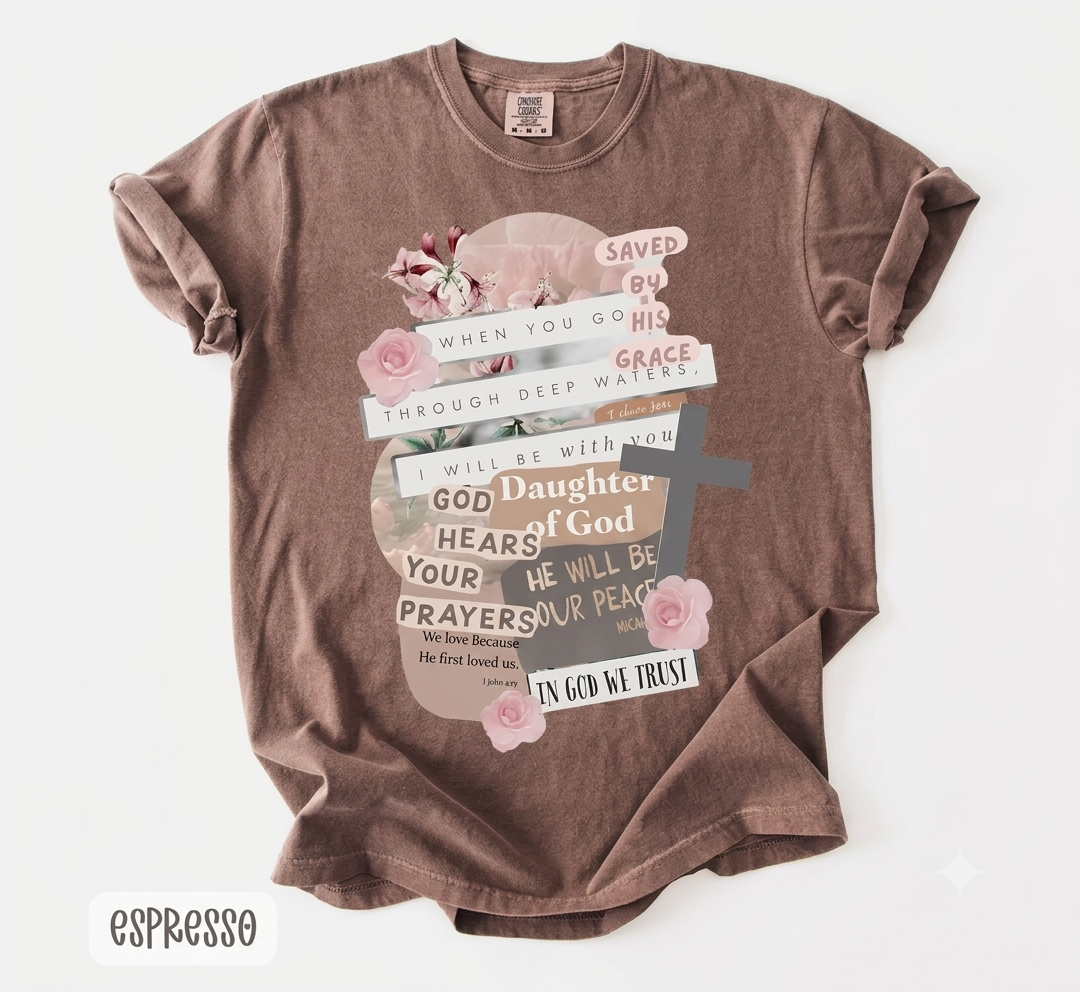 Daughter of God Comfort Colors women's religious tee