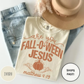 Are You Fall-O-Ween Jesus pumpkin Christian fall tee