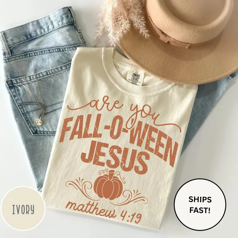 Are You Fall-O-Ween Jesus pumpkin Christian fall tee
