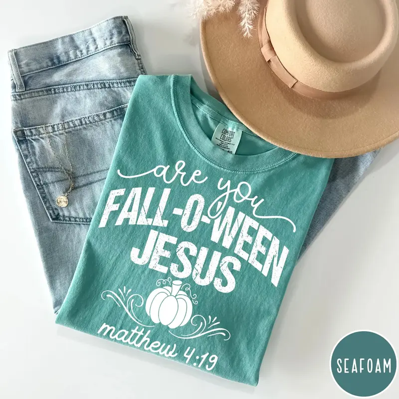 Are You Fall-O-Ween Jesus pumpkin Christian fall tee