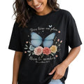 Dios Tiene Un Plan butterfly shirt black