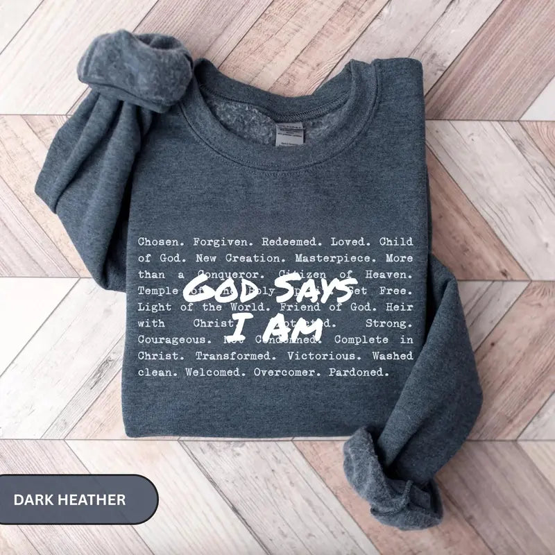 God Says I Am Christian shirt for women