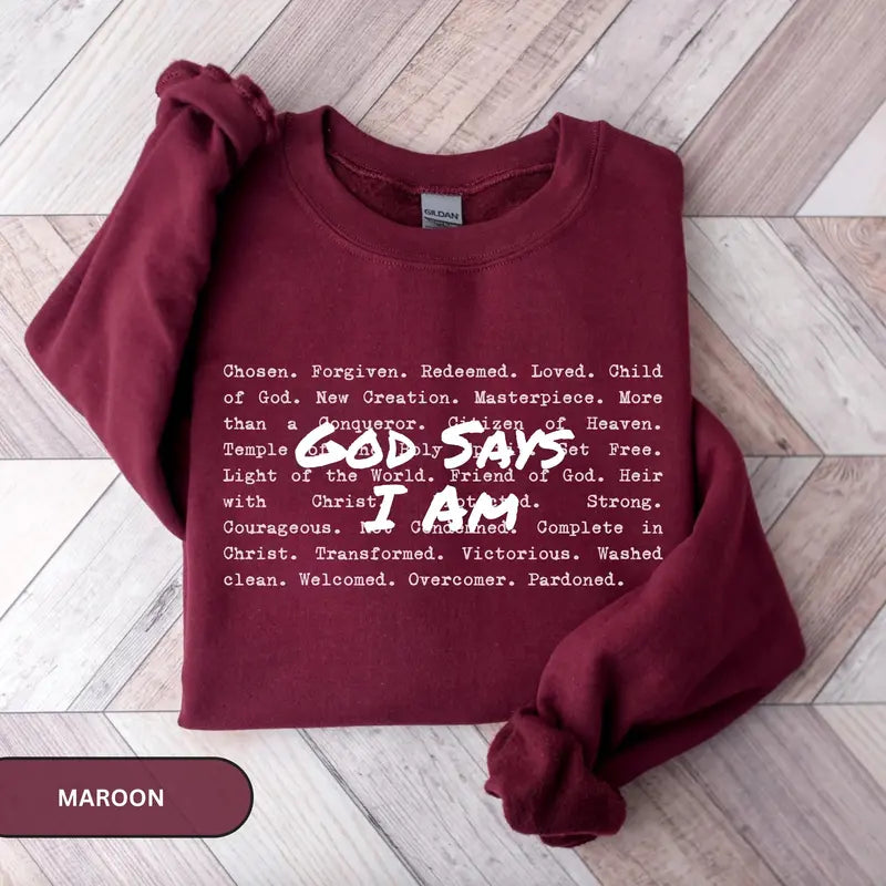 God Says I Am love and grace Christian gift