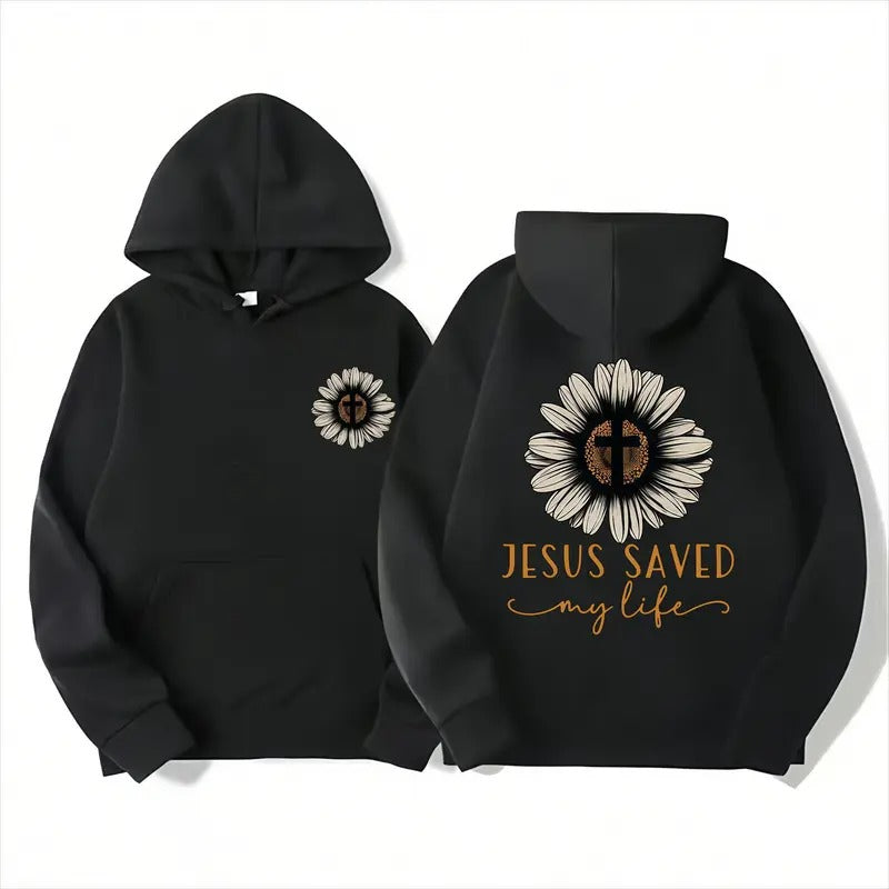 Jesus Saved My Life sunflower shirt
