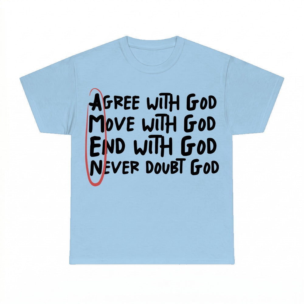 AMEN Acronym shirt - Light Blue