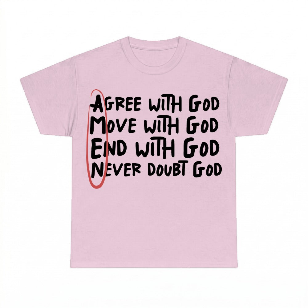 AMEN Acronym shirt - Light Pink