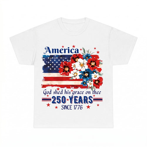 America God Shed His Grace shirt - White