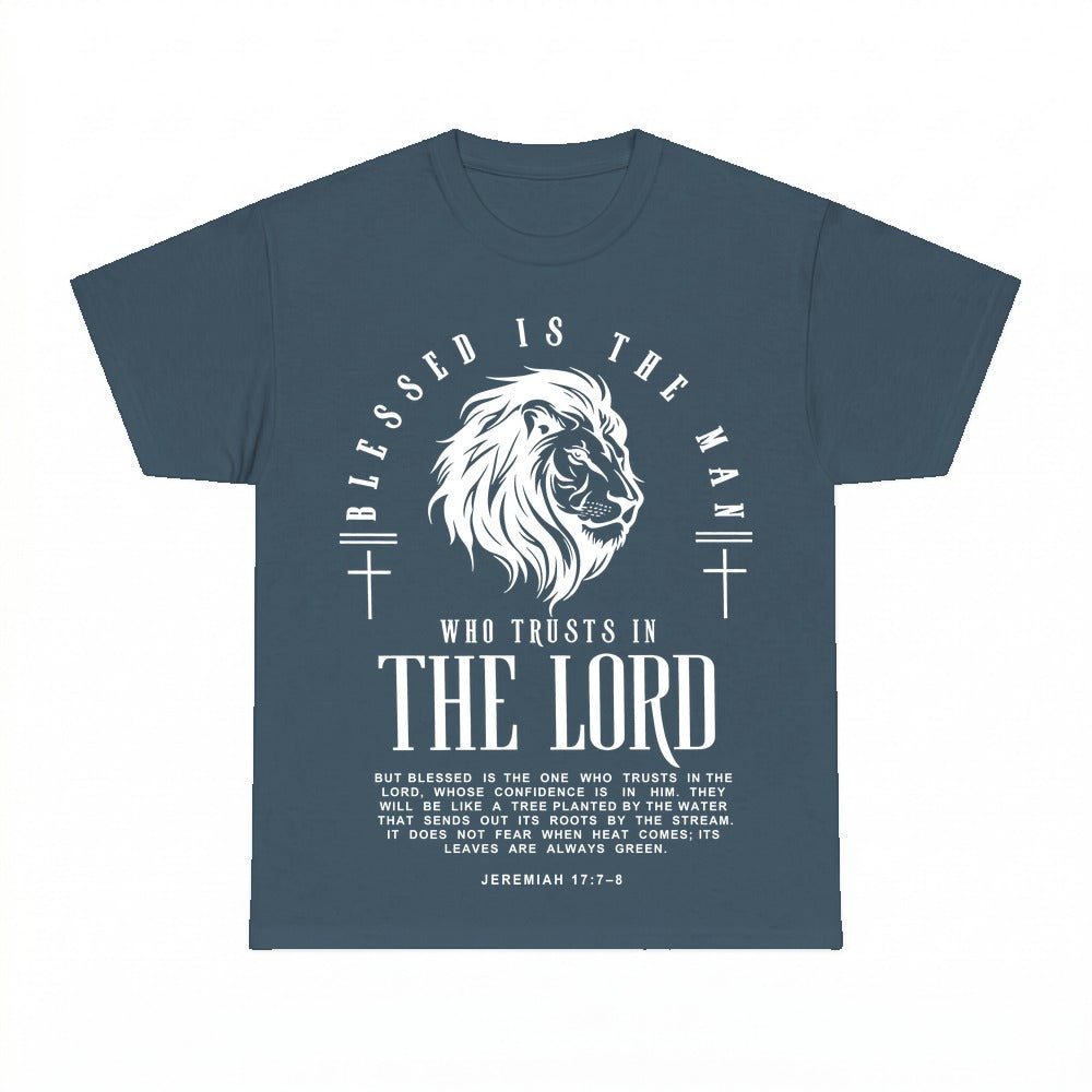 Blessed Is The Man shirt - Dark Heather