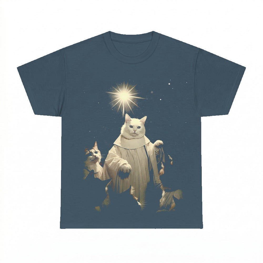 Cat Prayer shirt - Dark Heather