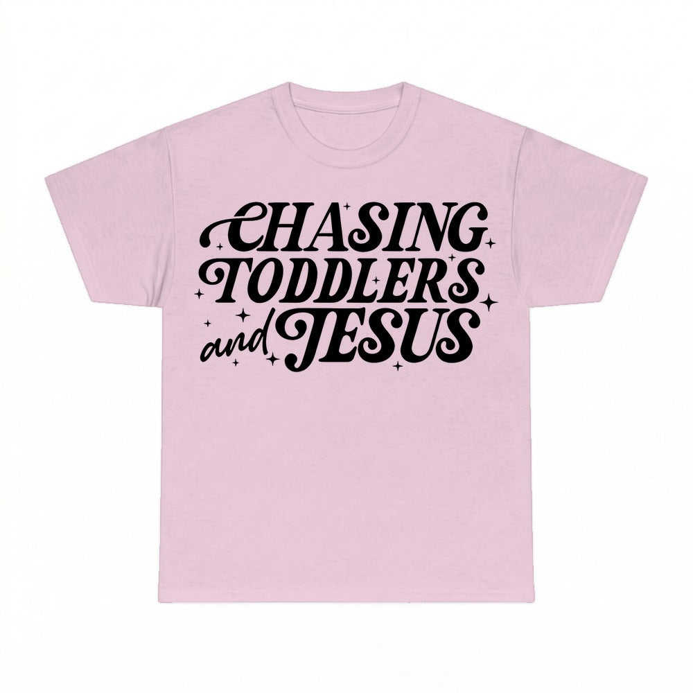 Chasing Jesus And Toddlers shirt - Light Pink