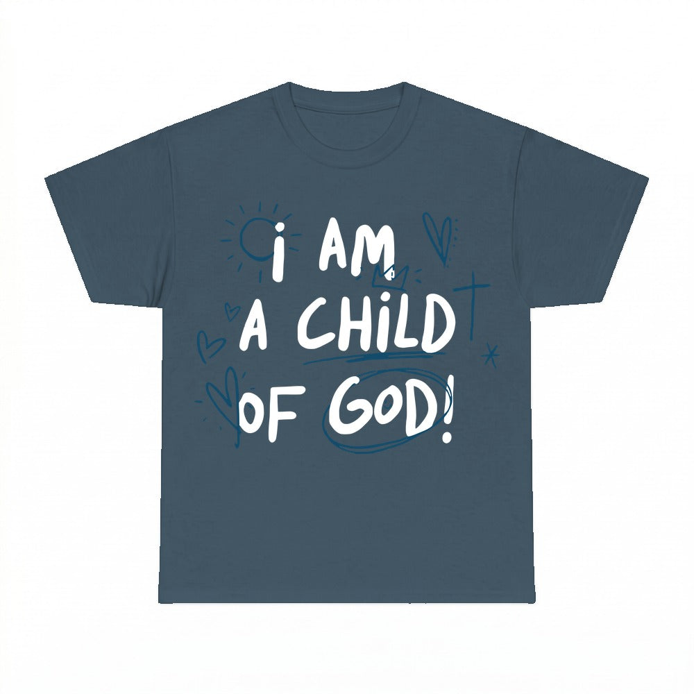 I Am A Child Of God Christian shirt - Dark Heather
