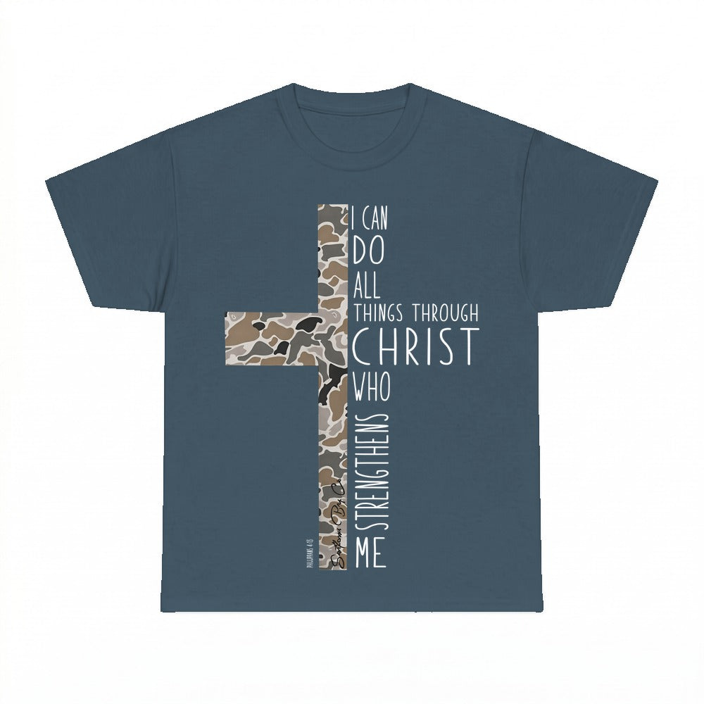 Christ Strengthens Armor of God shirt - Dark Heather