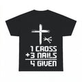 1 Cross 3 Nails 4 Given shirt - Black