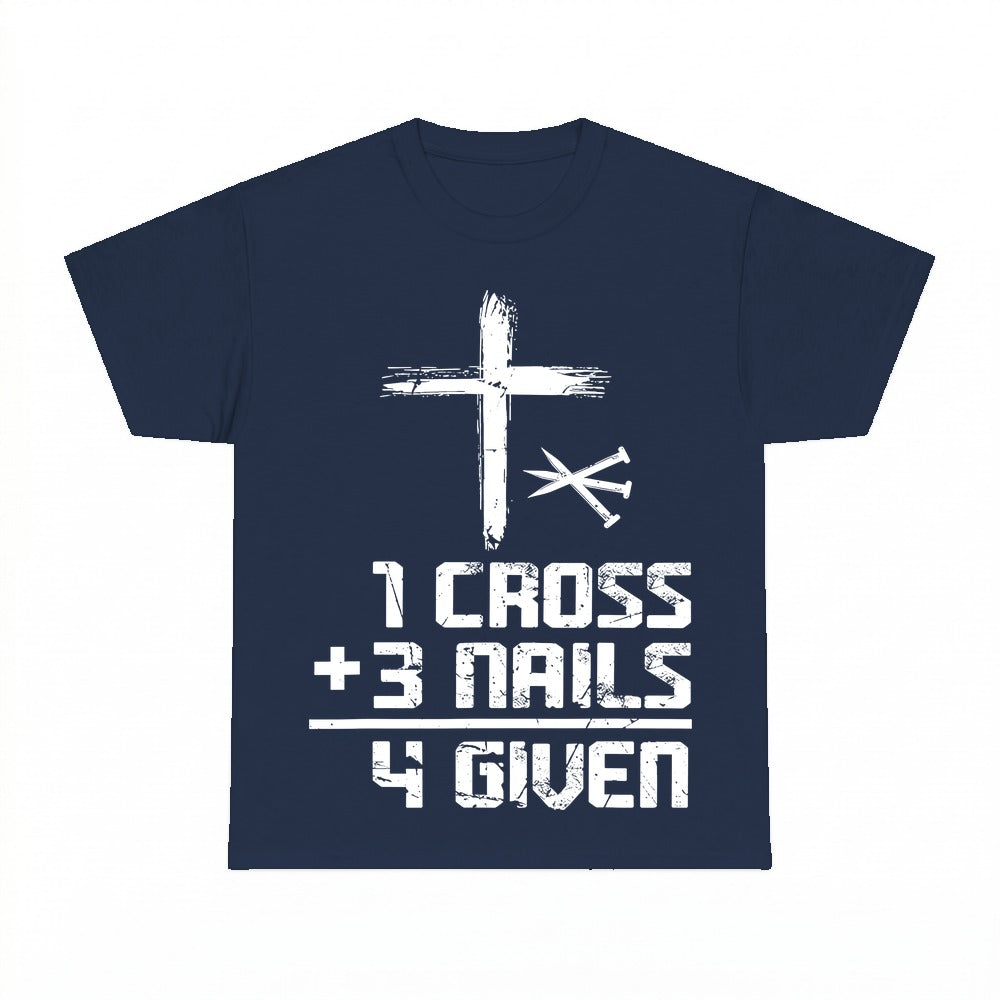 1 Cross 3 Nails 4 Given shirt - Navy