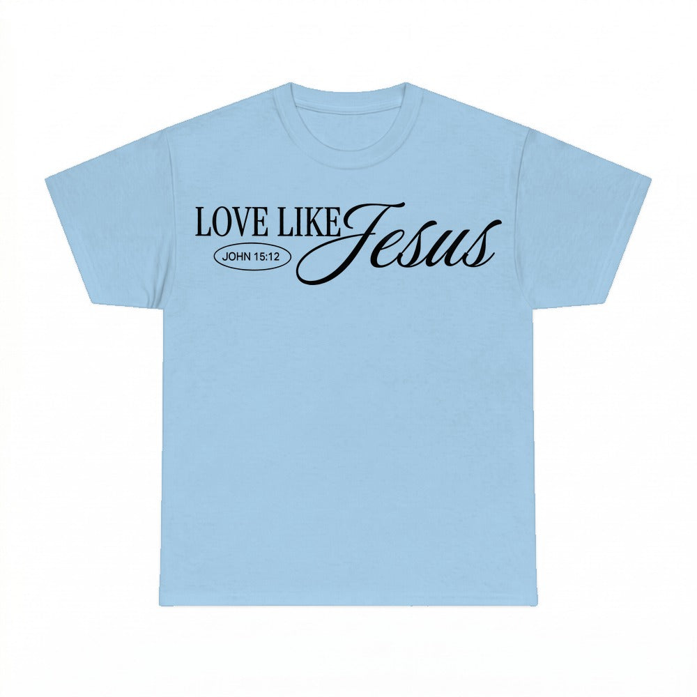 Dear Person Behind Me Love Like Jesus shirt - Light Blue