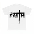 Faith Vertical Cross shirt - White