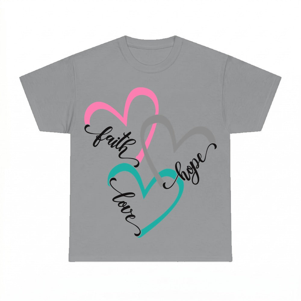 Faith Hope Love shirt - Sport Grey