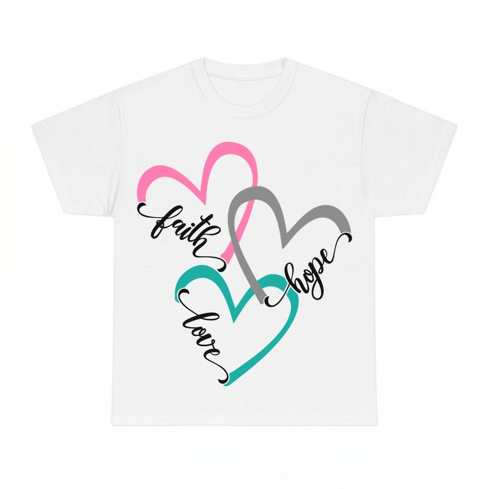 Faith Hope Love shirt - White
