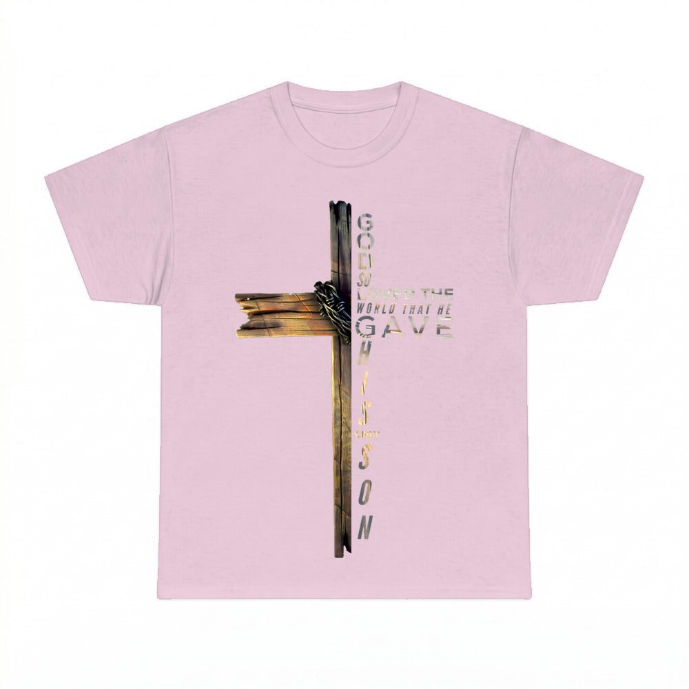 For God So Loved The World shirt - Light Pink