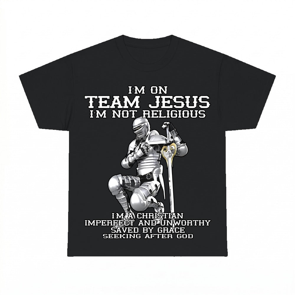 I'm On Team Jesus Christ shirt - Black