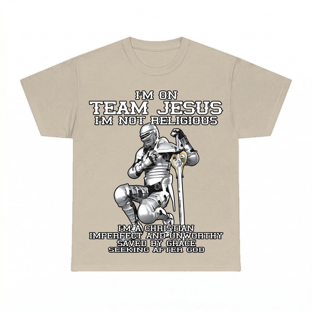 I'm On Team Jesus Christ shirt - Sand