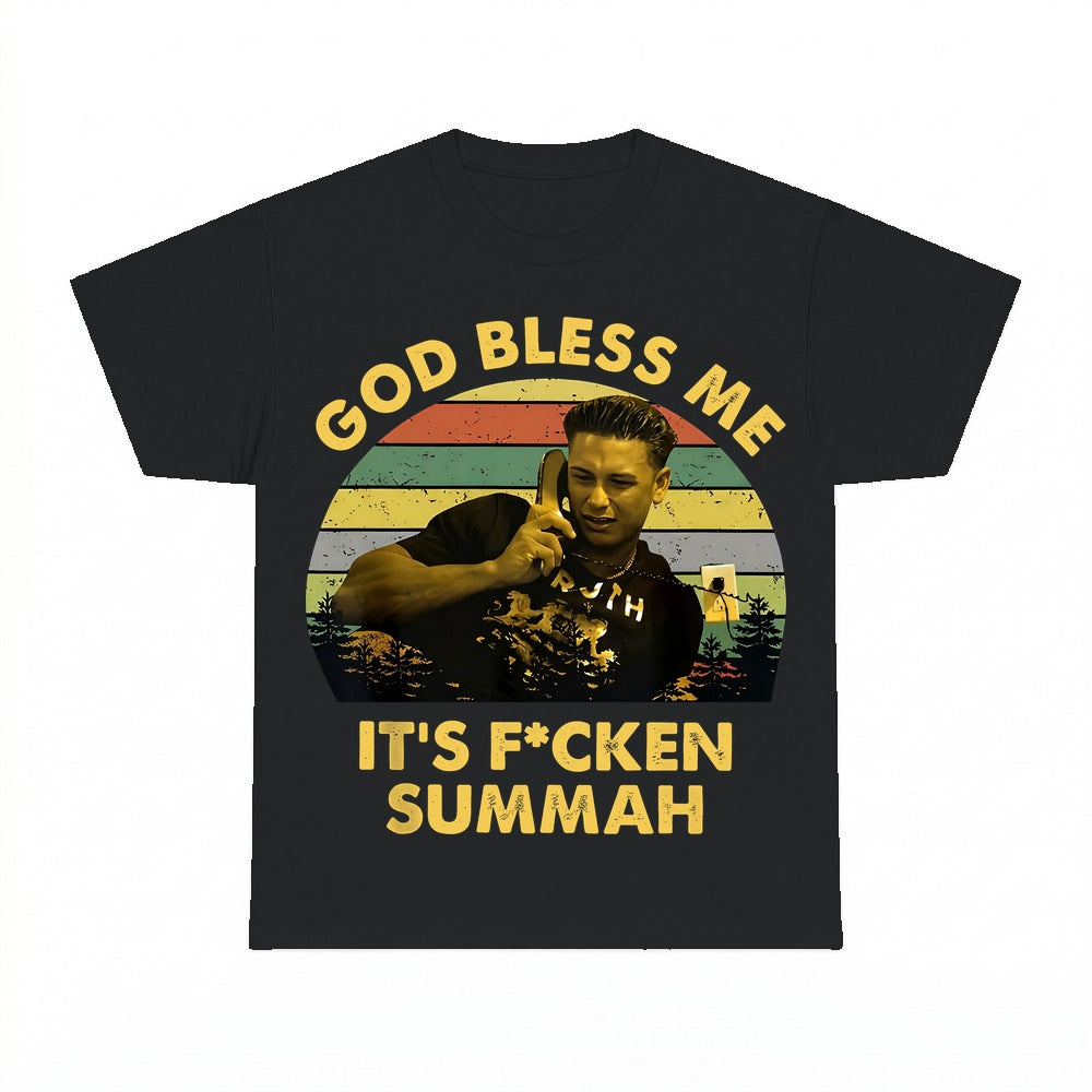 God Bless Me Summah shirt - Black