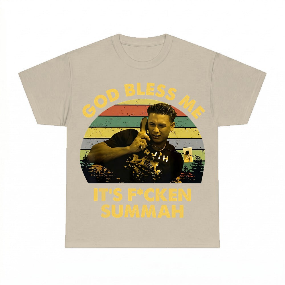 God Bless Me Summah shirt - Sand