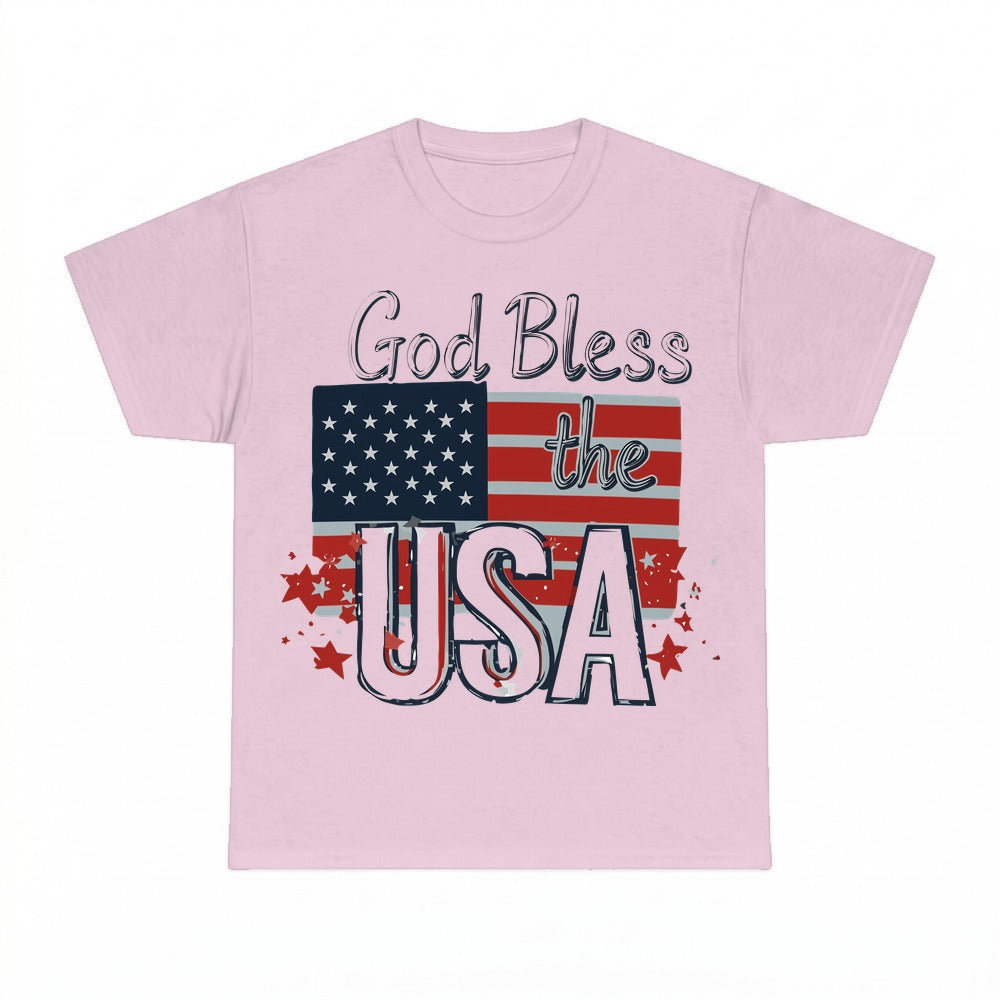 God Bless The USA shirt - Light Pink