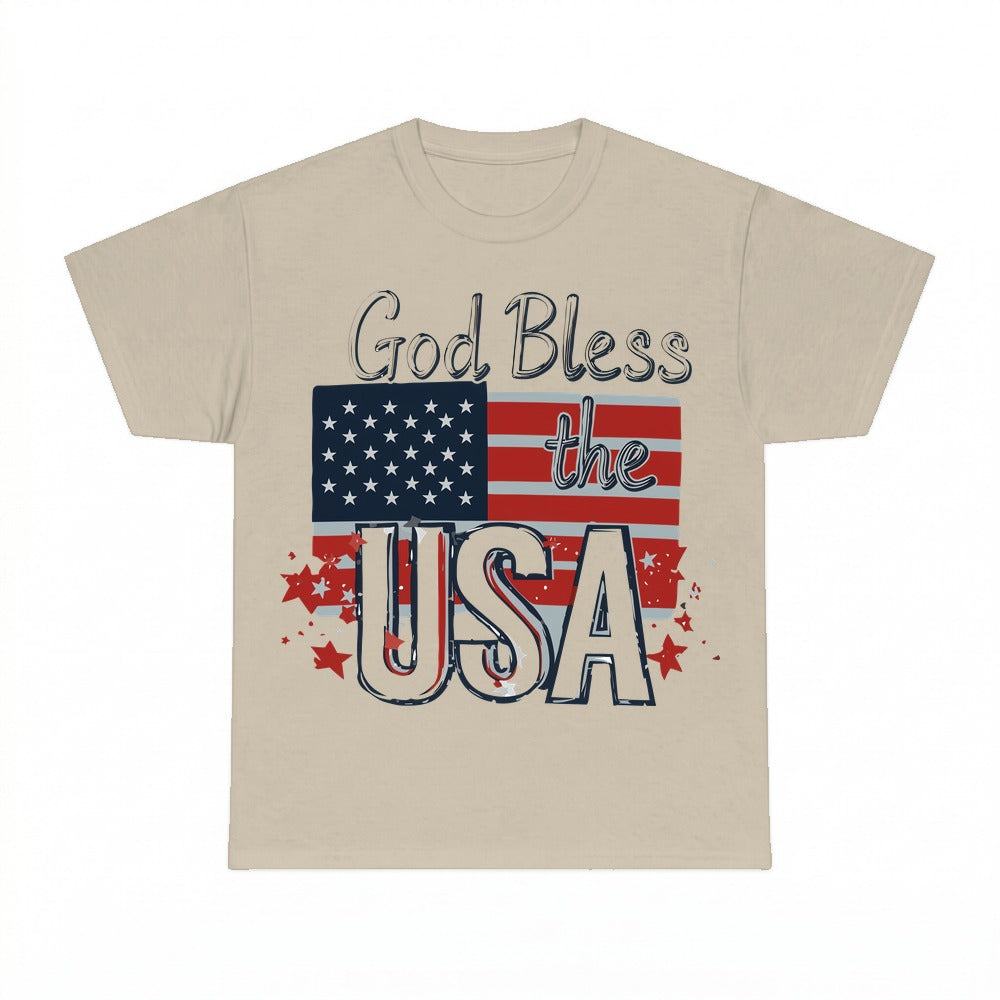 God Bless The USA shirt - Sand