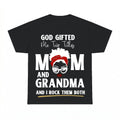 God Gifted Me Two Titles shirt - Black