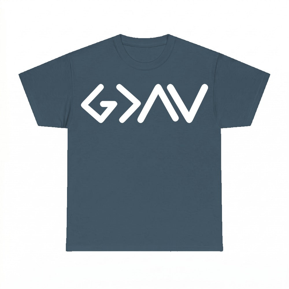God Is Greater Than The Highs And Lows shirt - Dark Heather