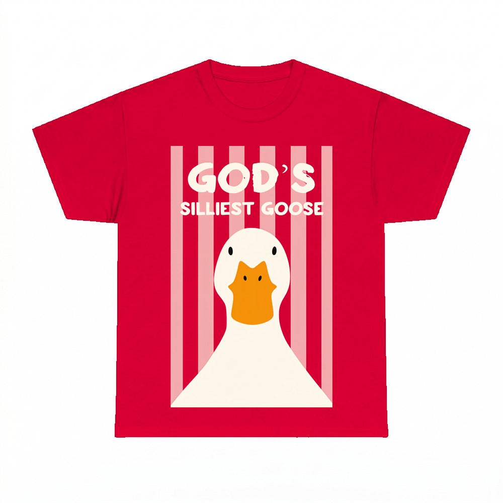 God's Silliest Goose shirt - Red
