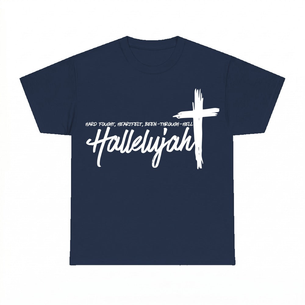 Heartfelt Hallelujah shirt - Navy