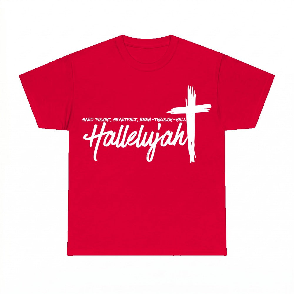 Heartfelt Hallelujah shirt - Red