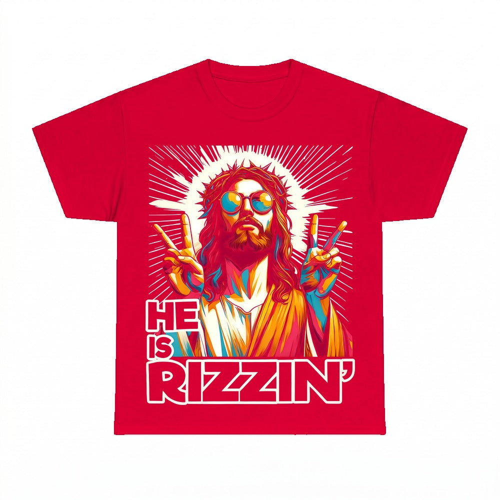Jesus Has Rizzen shirt - Red