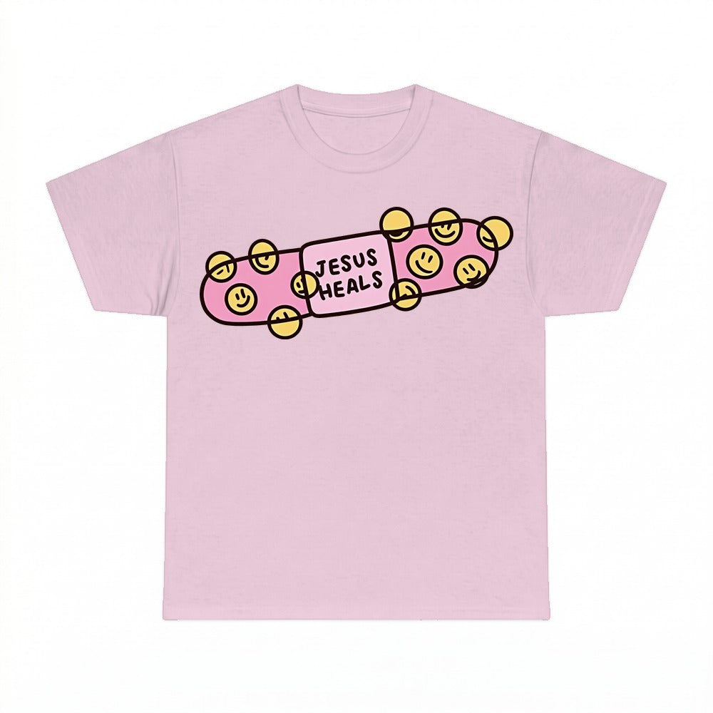 Jesus Heals shirt - Light Pink
