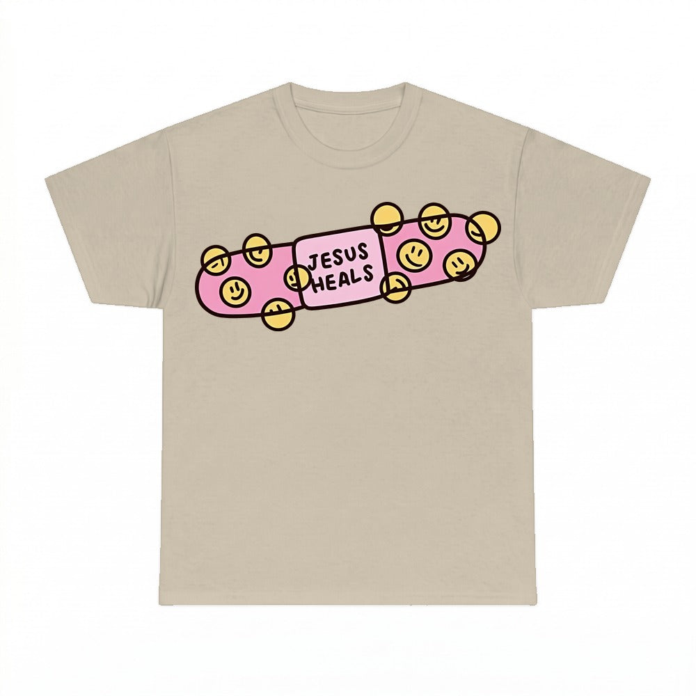 Jesus Heals shirt - Sand