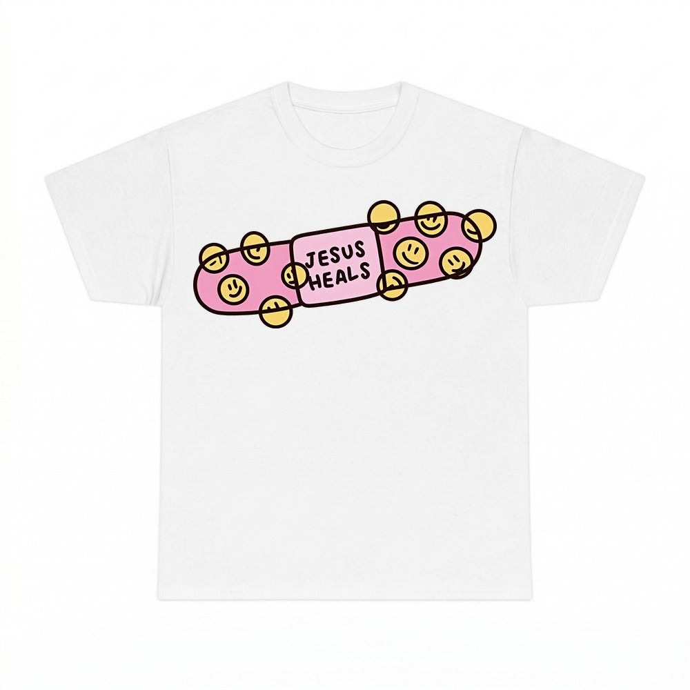 Jesus Heals shirt - White