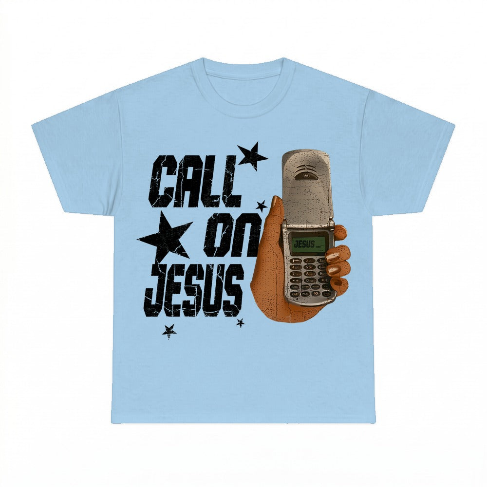 Jesus Is Calling shirt - Light Blue