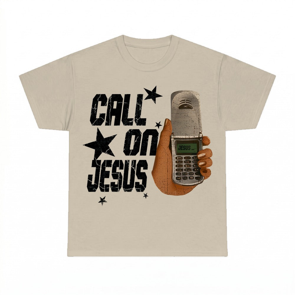 Jesus Is Calling shirt - Sand